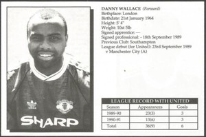 UNBRANDED-MANCHESTER UNITED 1991-DANNY WALLACE