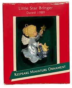 Hallmark Keepsake Miniature Ornament Little Star Bringer” 1989 Vintage - Picture 1 of 7