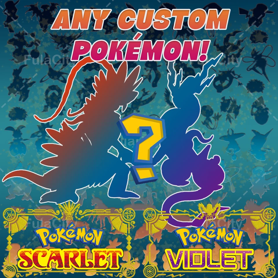 CUSTOM POKEMON SCARLET & VIOLET (ANY) ⚡ 6IV + EVS  SHINY/NORMAL ⚡ - Image 1 of 2