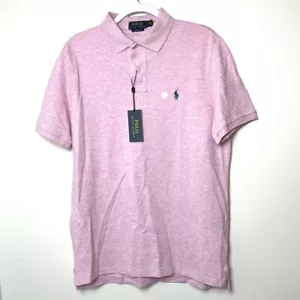 Polo Ralph Lauren Poloshirt Herren M Classic Fit Rosa Meliert Baumwolle - Bild 1 von 5