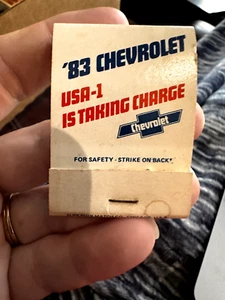 '83 Chevrolet Harpster of Philipsburg PA Matchbook ✔ USA-1 is taking charge - Picture 1 of 3