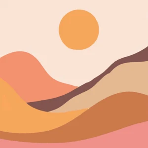 Paint By Numbers DIY Painting Kit Abstract Landscape PINK SUNRISE Kids & Adults - Picture 1 of 7