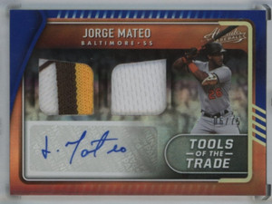 2022 Absolute Tools of the Trade RC Triple Auto Patch WIL CROWE /75 PIRATES