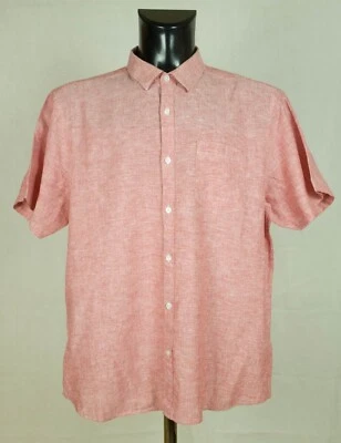 - F & F camisa para hombre algodón lino talla XL en muy buena condición .. s - Imagen 1 de 4