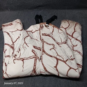 Gamehide Reversible Bibs Adult Large Naked North Camo Winter and Fall Fleece - Picture 1 of 11