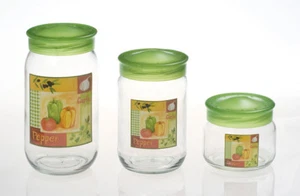 2 x Herevin Dekorglas  720 ml Glasdose Deko Glas Vorratsdose Kavanoz Vorratsglas - Bild 1 von 1