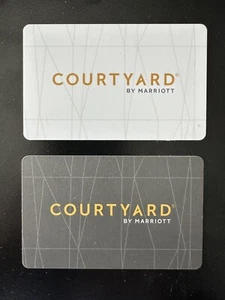 (2) Different Courtyard By Marriott Hotel Key RFID Keycards, Grey & White - Picture 1 of 2