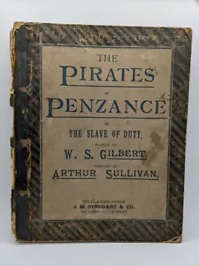 Rare 1880 Gilbert & Sullivan Pirates Of Penzance Authorized Complete Edition - Imagen 1 de 10