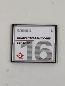 Canon 16MB FC-16M MEGABYTE CF Compact Flash Camera Memory Card - Picture 1 of 2