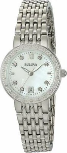 Bulova Women's Quartz Watch with Silver-Plated-Stainless-Steel Strap, 96r203 - Picture 1 of 1