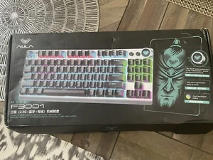 AULA Wireless Mechanical Gaming Keyboard 87 Key Three-Modes 2.4G/Bluetooth/Wired - Picture 1 of 3