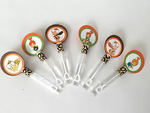 Pebbles and Bam Bam Party Favors/ Bubble Wands, Fiesta de cumpleaños / ducha SET OF 10 - Imagen 1 de 5