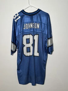 Calvin Johnson Detroit Lions Reebok On Field Jersey Mens large #81 - Picture 1 of 8