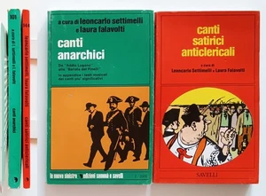 Canti anarchici 1972 e Canti satirici anticlericali 1975 Edizioni Savelli - Imagen 1 de 4