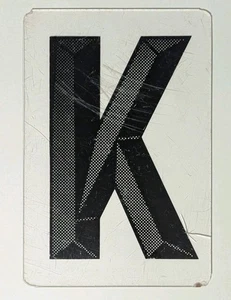 Plastic Plexiglass 10" Tall Marquee Sign Replacement Letter K - Picture 1 of 3