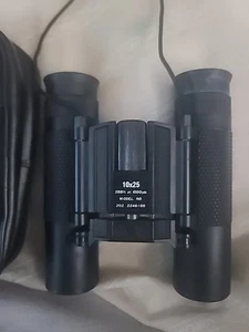 Vintage Sears Binoculars 10x25 mm DCF Model 202.2246100 Leather Case Korean - Picture 1 of 7