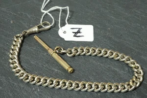 Vecchia catena per orologio da tasca argento catena per orologio catena per orologio da tasca argento n. Z - Foto 1 di 7