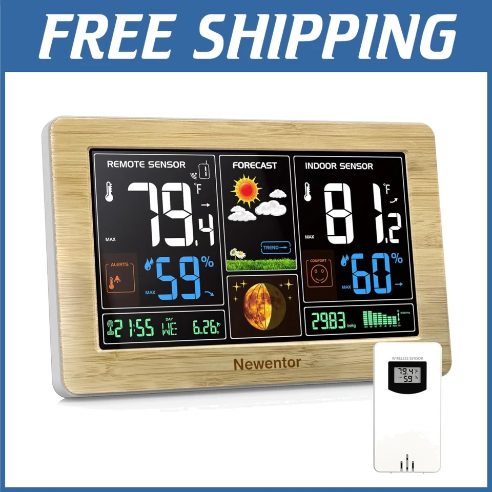 Color Display Weather Station with Atomic Clock - Image 1 of 4