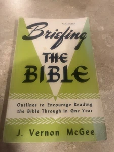 Briefing the Bible J. Vernon McGee outline to encourage reading the bible - Foto 1 di 6