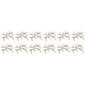 12 Paar Geweih Schneemann Ornament Zweige zum Basteln Deko Geweih Fräulein - Bild 1 von 12