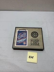 MLB Chicago Cubs Wooden Hanging Sign 4x6 Gameday Memory Photo Frame - Picture 1 of 3
