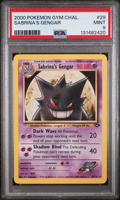 2000 POKEMON GYM CHALLENGE SABRINA'S GENGAR RARE 29/132 PSA 9 MINT - Image 1 of 2