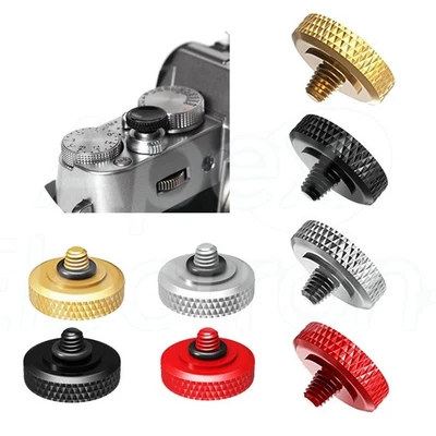 Brass Shutter Release Button With Rubber Ring for Fujifilm Leica Nikon Sony - Bild 1 von 4