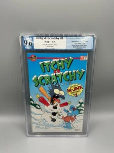 Graded 9.6  Simpsons Itchy 7 Scratchy #1 Bongo Comic 1993 - Picture 1 of 3