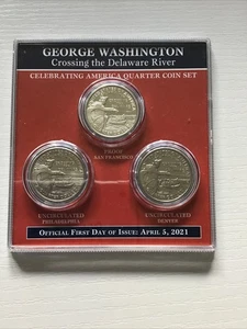 2021 George Washington Celebrating America Quarter Coin Set PDS - Picture 1 of 2