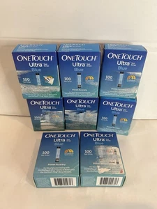 Menge 8 OneTouch ULTRA/2/MINI/SMART/PING Blutzuckerteststreifen 100CT ABGELAUFEN - Bild 1 von 3