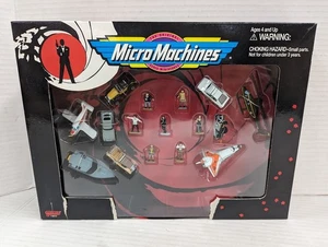 MICRO MACHINES Vtg 1995 16 pc James Bond 007 Miniature Toys galoob 74810 new - Picture 1 of 2
