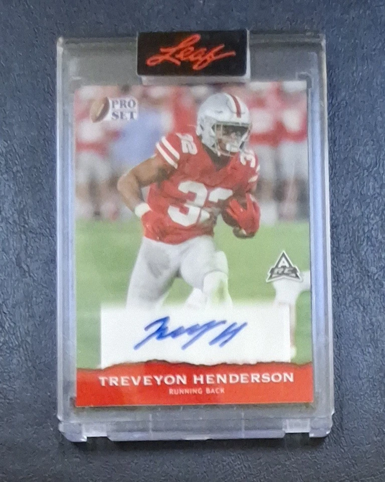 2022 Leaf Pro Set  TREVEYON HENDERSON  Auto Ohio State Buckeyes - Image 1 of 2