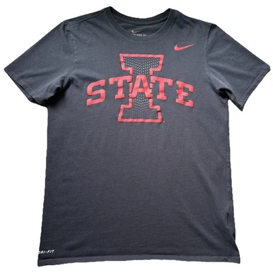 Nike Iowa State Cyclones T Shirt M Black Red Dri-Fit NCAA Basketball S/S Tee Men - Image 1 of 4