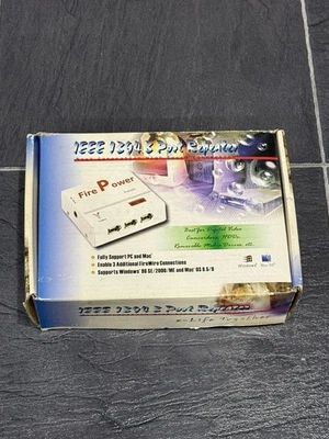 FirePower IEEE 1394 3 Port Firewire Repeater Hub Neu Open Box LESEN - Bild 1 von 4