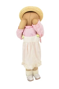 Vintage Timeout Girl Hide & Seek Stand in Corner Puppe mit rosa Kleid 27" - Bild 1 von 6