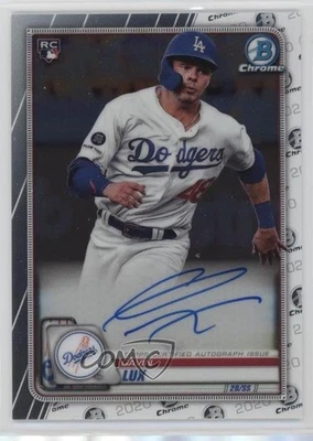 2020 Bowman Chrome Rookie Auto Gavin Lux #CRA-GL Auto RC - Image 1 of 2