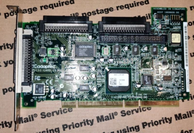 ADAPTEC AHA-29160 ULTRA-160 SCSI ADAPTER HBA 64/32 BIT PCI CONTROLLER CARD - Image 1 of 4