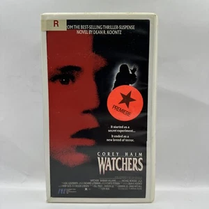 The Watchers (VHS, 1988) Corey Haim Thriller Horror Dean Koontz 80s RARE - Imagen 1 de 4