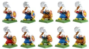 WARHAMMER LOT OF 10 DWARF WARRIORS - PLASTIC - Picture 1 of 3