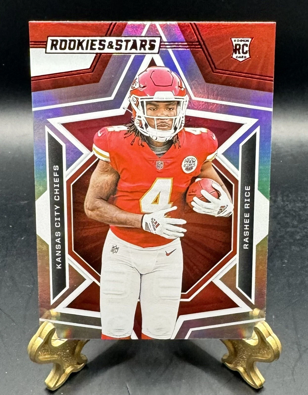 Rashee Rice 2023 Panini Rookies & Stars Base Longevity Holo Foil Rookie #176 RC