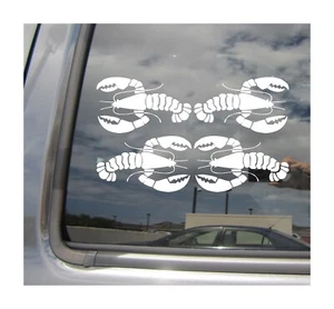 Lot of 4 - 3.5 inch Lobster Seafood Maine Car Vinyl Decal Window Sticker 21060 - Picture 1 of 2