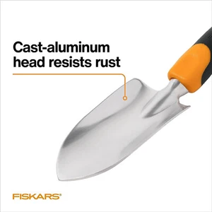 Cazzuola Fiskars Ergo - Strumento manuale da giardinaggio resistente con foro di sospensione - Foto 1 di 9