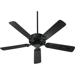 Quorum Estate Patio Ceiling Fan, Matte Black - 143525-599 - Picture 1 of 1