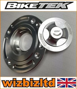 Tappo carburante Biketek Silver quarto di giro Suzuki GSF1200S Bandit 1996-2006 FFCS06 - Foto 1 di 12