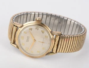 Orologio Uomo Vintage Gruen Precisione Tono Oro 28" Svizzero - Funzionante - Foto 1 di 8