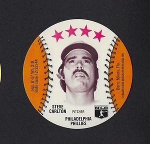 Discos MSA Isaly's Sweet William 1976 Steve Carlton Philadelphia Phillies como nuevos - Imagen 1 de 2
