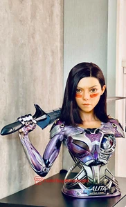 Estatua de polipiedra Queen Studios QS 1/1 Alita: Battle Angel Bust DX versión en stock - Imagen 1 de 12