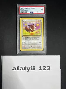 1999 Pokémon Jungle Eevee 1st Edition PSA 7 Near Mint #51 🔥 - Picture 1 of 2