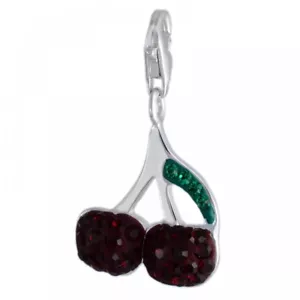 Colgante con encanto MELINA cerezas plata 925 - Imagen 1 de 1