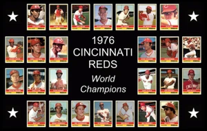 1976 CINCINNATI REDS Baseball Card POSTER Wall Art Man Cave Decor Fan Xmas Gift - Picture 1 of 2